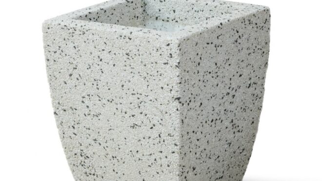 Вазон из мраморного камня. Модель –ИРИС S (цветная)