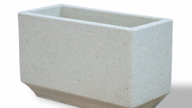 Вазон из мраморного камня. Модель – ГИАЦИНТ (цветная)